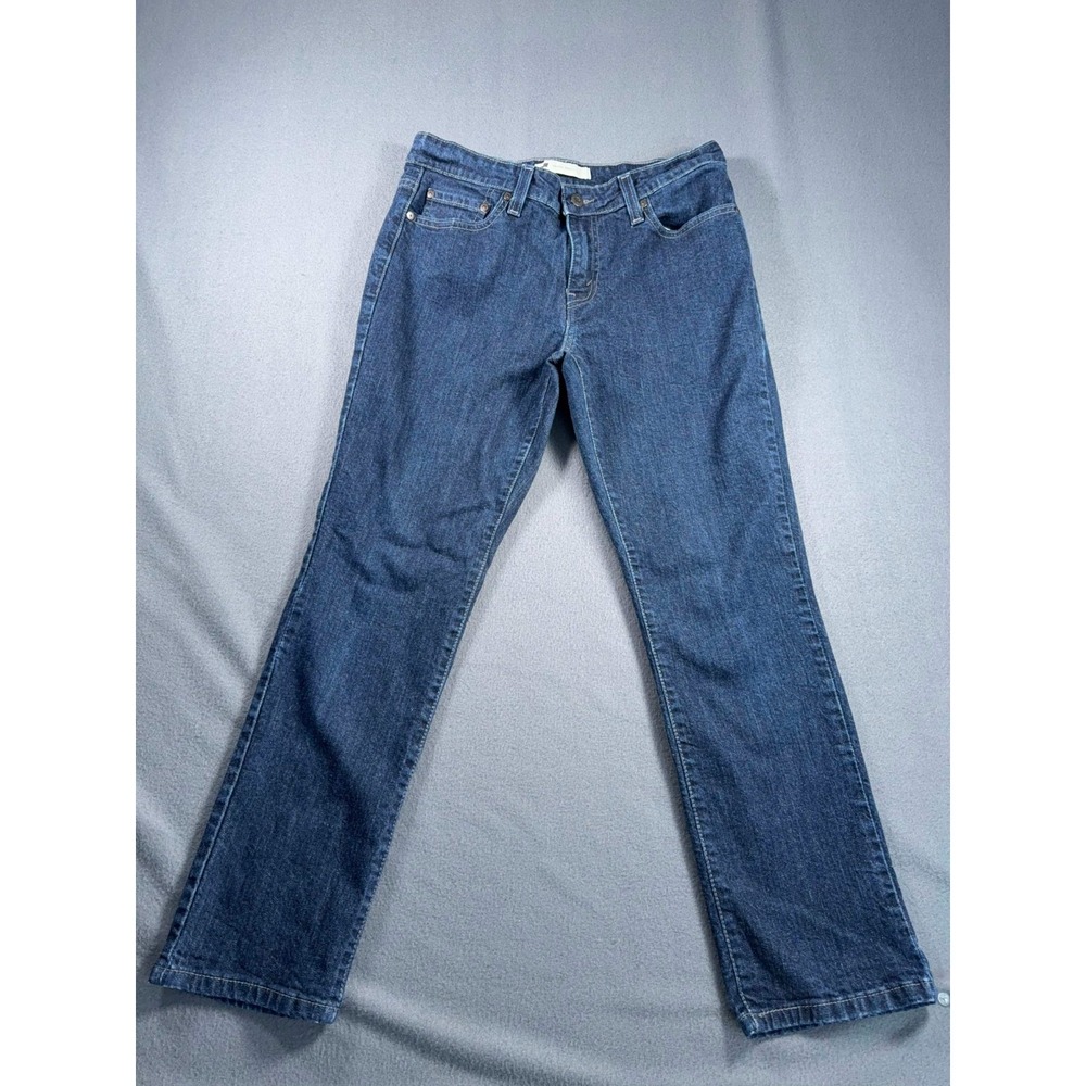 Levi's Womens Skinny Jeans 12M Dark Wash Mid Rise Stretch Denim 30x26.5